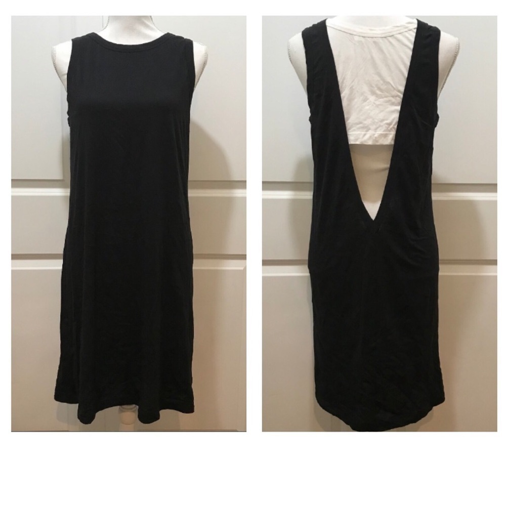 A.L.C. Sleeveless Black Dress, Cutout V Back